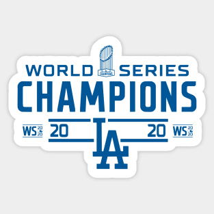 World series champions 2020 mode blue Sticker